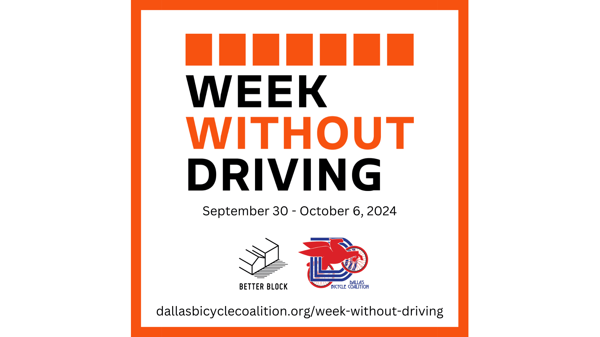Cover Image for Week Without Driving: September 30 - October 6, 2024